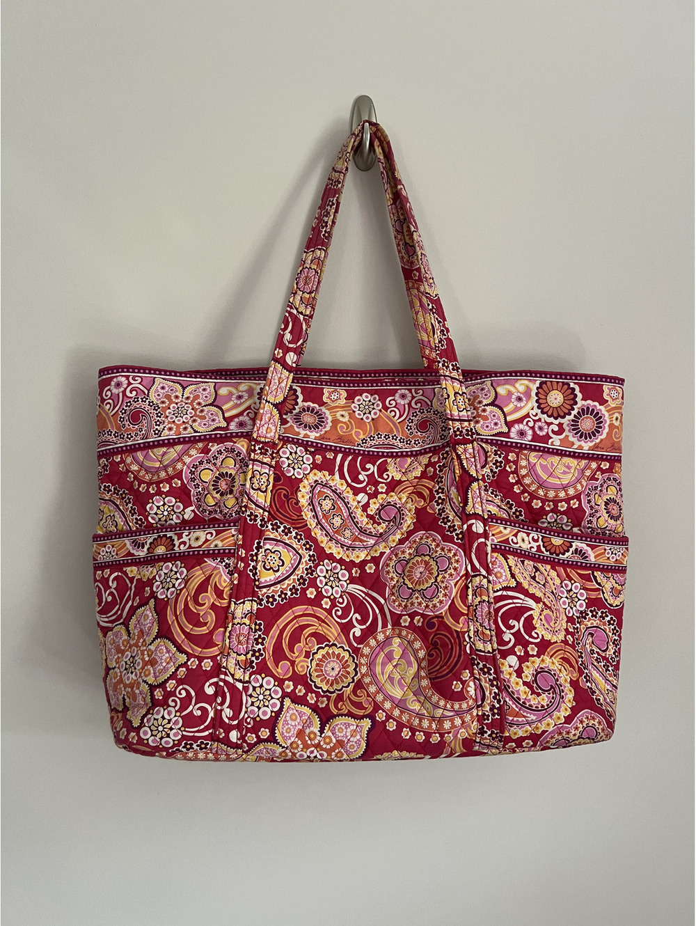 Y2K Vera Bradley Super Tote Raspberry Fizz